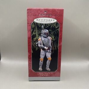 NIB Vintage Hallmark Keepsake Ornament Star Wars Boba Fett 1999